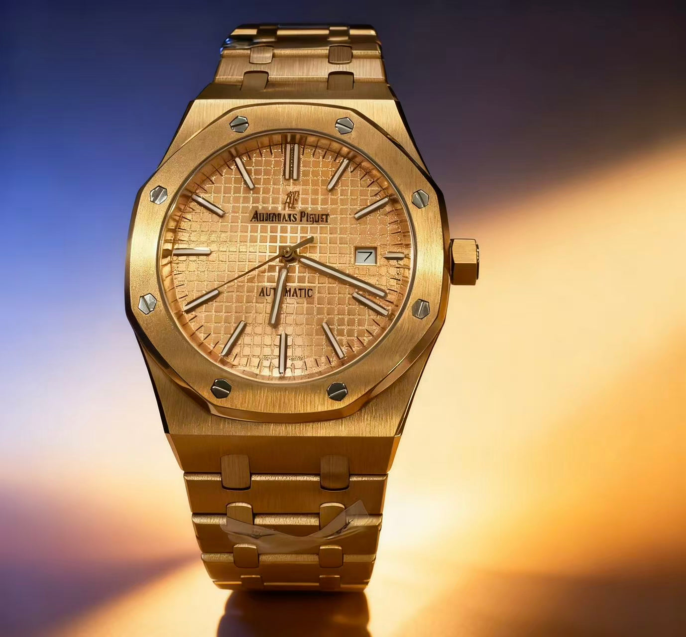 14.Men's mechanical watch NH35 mechanical movement sapphire glass waterproof stainless steel watch green night light