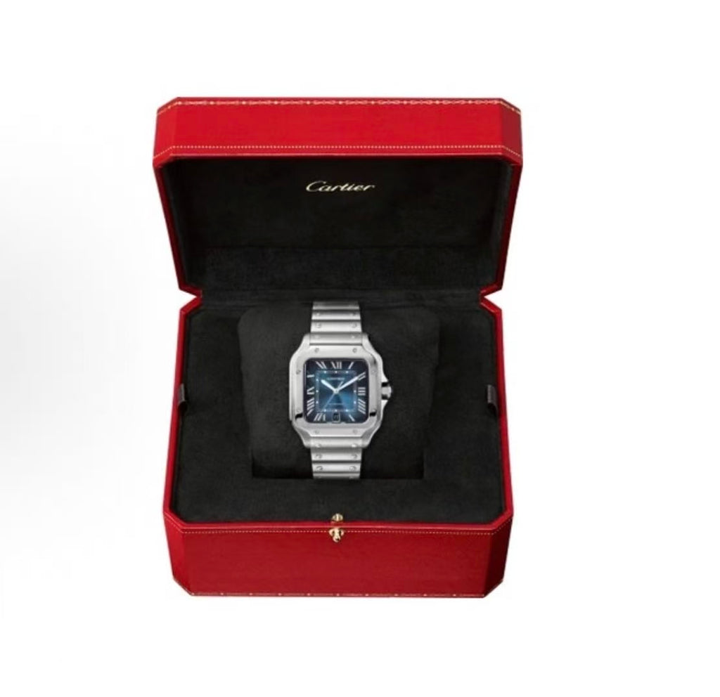 17.Cartier Sandus Series Roman Scale Mechanical Men's and Women's Watches