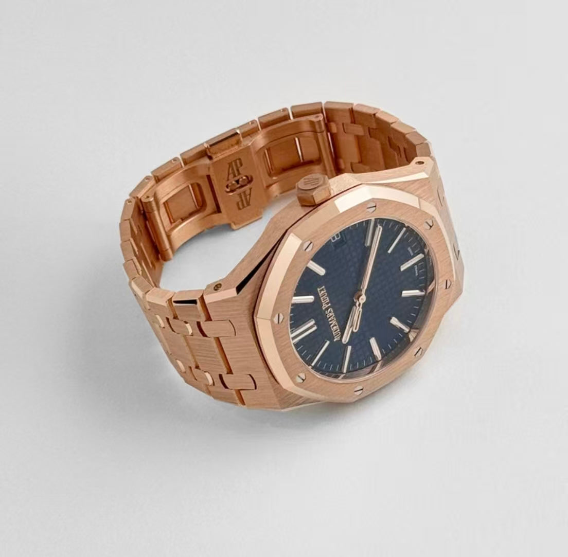 19.Watch men's mechanical watch hollow out fully automatic men's watch night light waterproof trend men's watch peacock blue