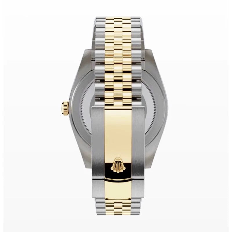 23.Rolex Logbook Men's Watch Fashion Business Calendar Steel Strip Automatic Mechanical Watch