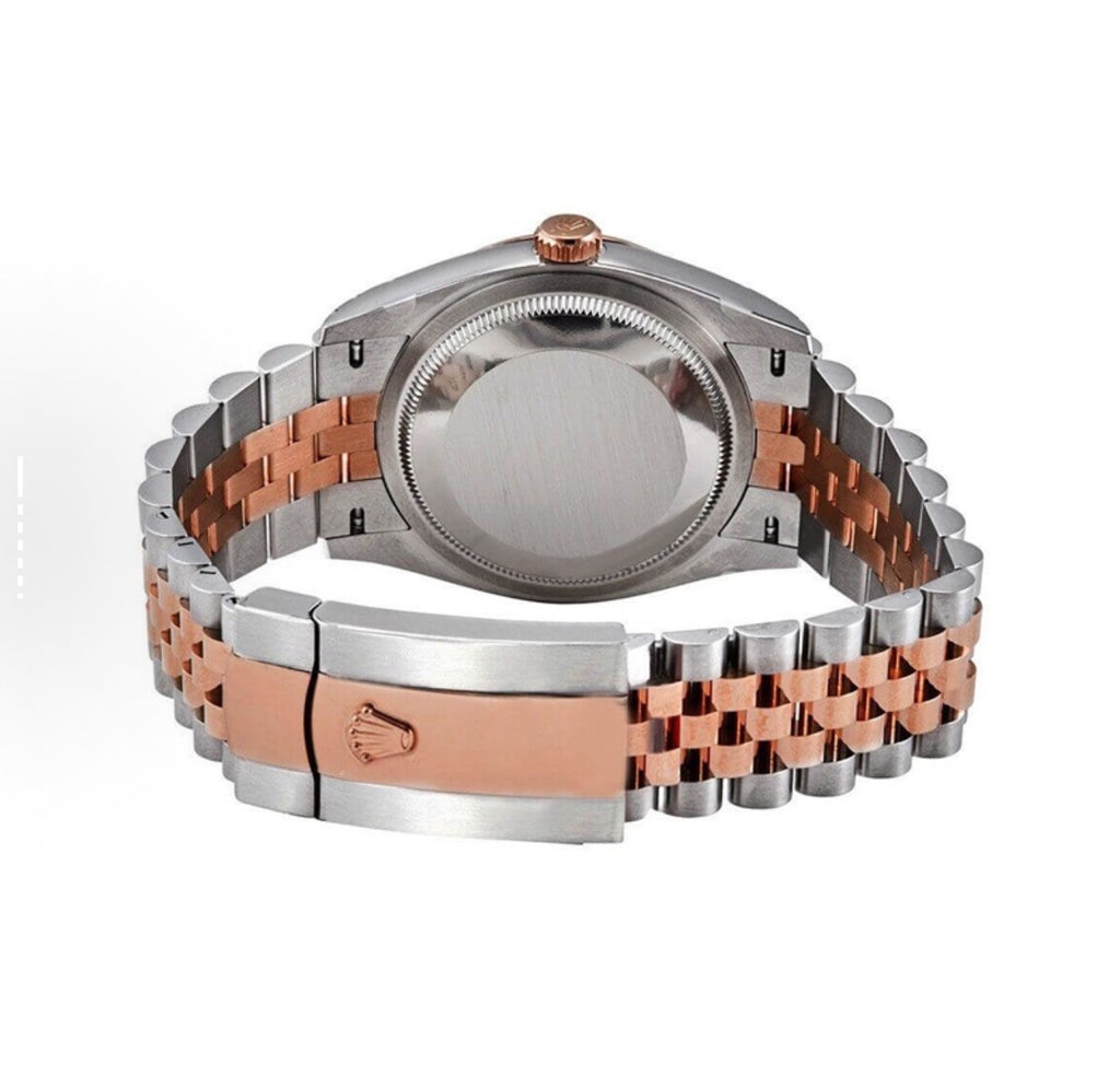 30.Rolex m278271-0016 Journal type 18K rose gold stainless steel watch with a diameter of 31mm Swiss automatic mechanical women's watch