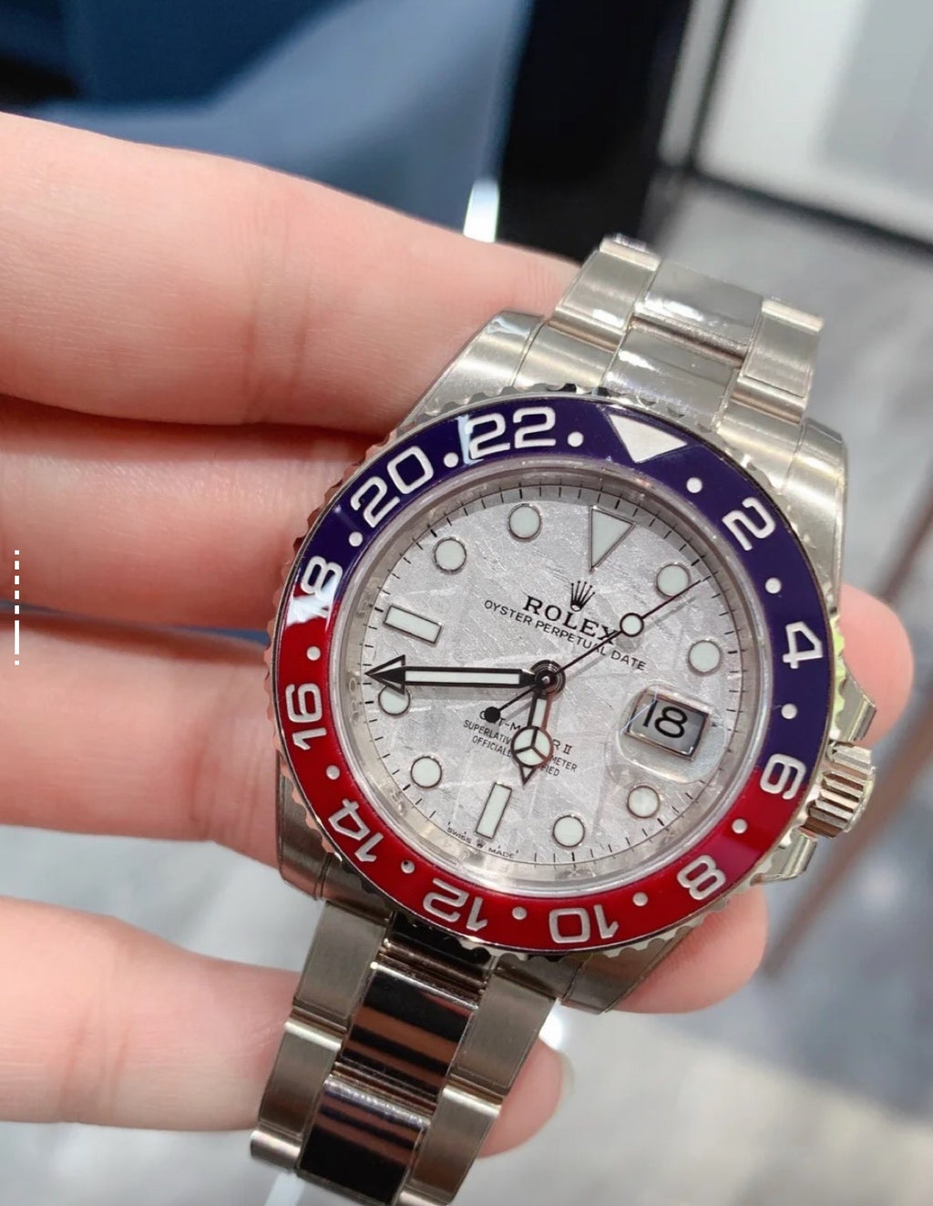 37.Rolex Greenwich II series automatic mechanical 40mm date night light dual time zone Swiss men's watch