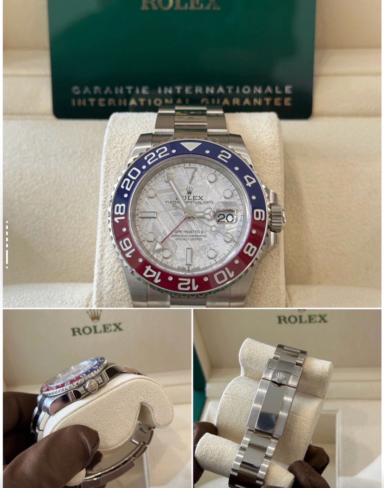 37.Rolex Greenwich II series automatic mechanical 40mm date night light dual time zone Swiss men's watch