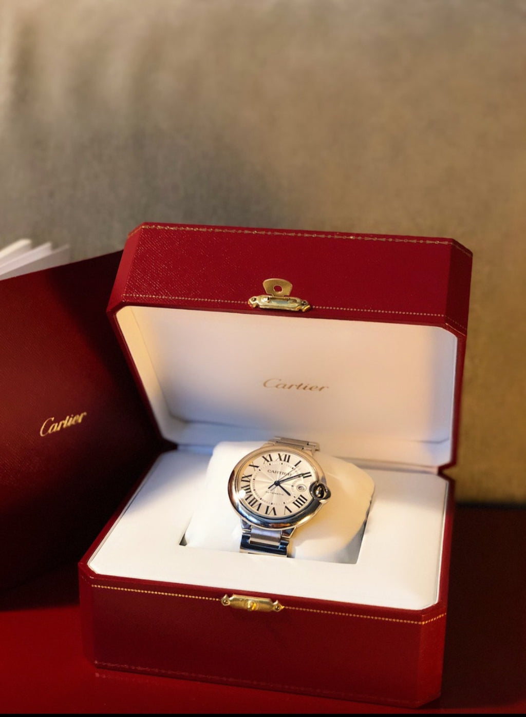 38.Cartier Balon Bleu Blue Balloon Series Quartz Mechanical Watch Stainless Steel Watch 40mm Mechanical Movement