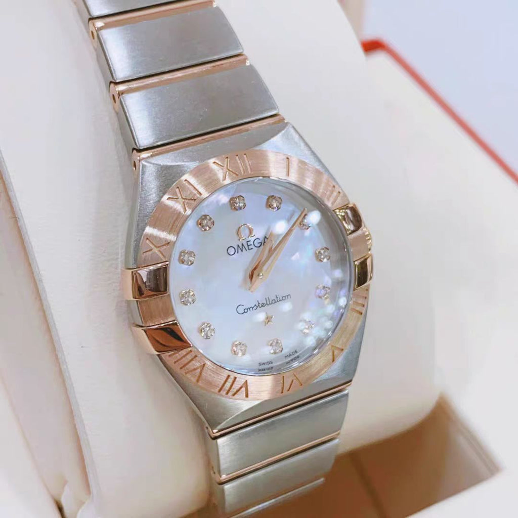 48 OMEGA Constellation Manhattan Two-Tone Quartz Women's Watch
