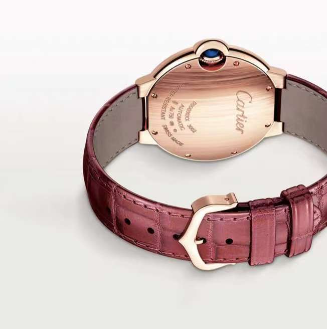 49 Cartier Ballon Bleu Mechanical Watch Rose Gold Diamond Watch