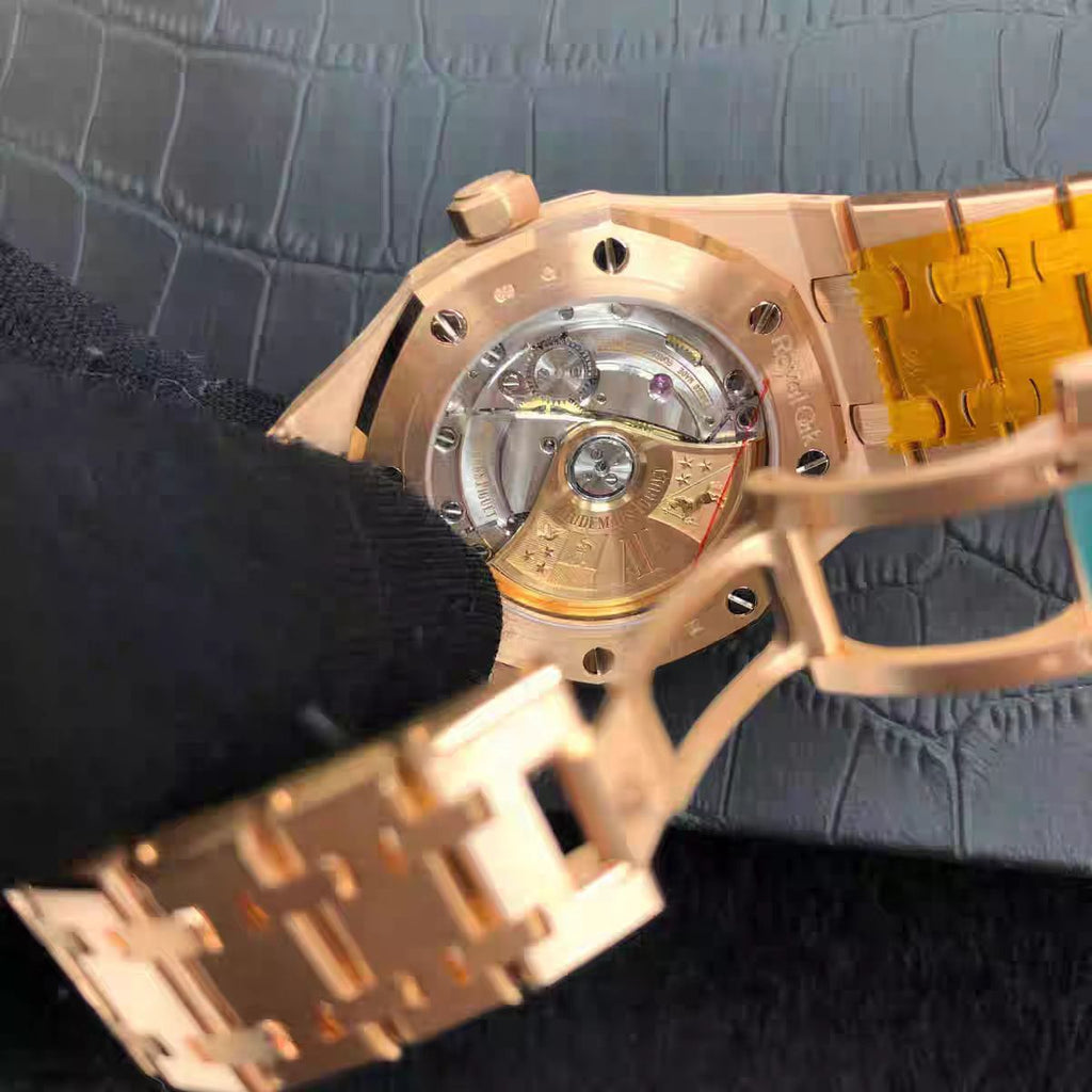 54 AP Audemars Piguet Royal Oak 33 Rose Gold Quartz Women's Watch