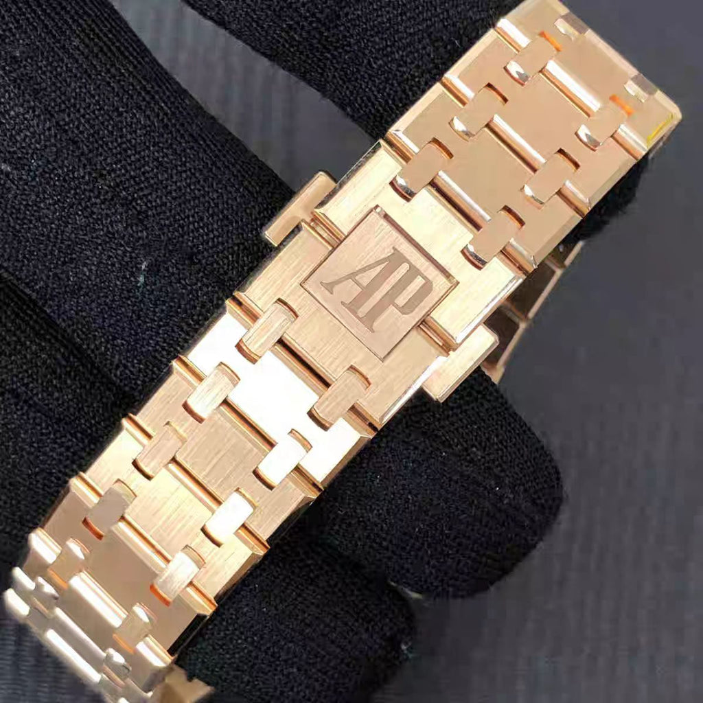 54 AP Audemars Piguet Royal Oak 33 Rose Gold Quartz Women's Watch
