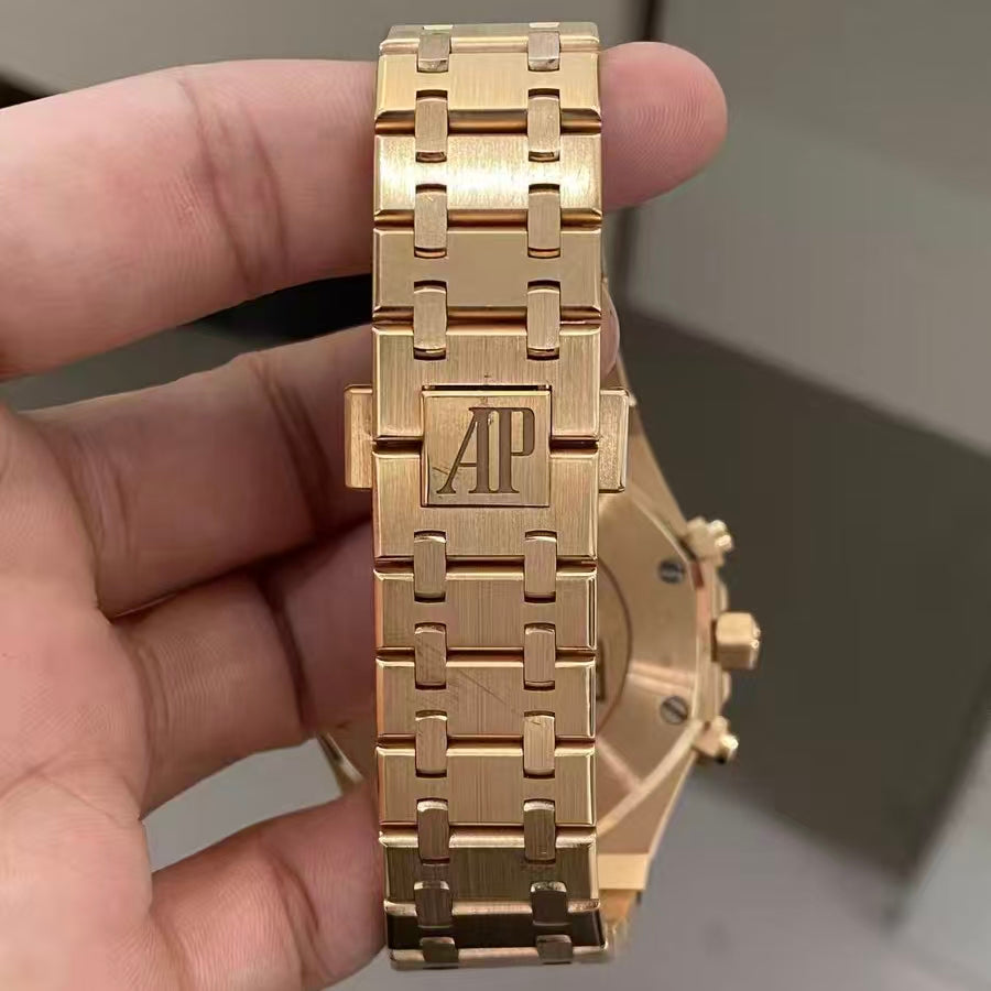 56 AP Audemars Piguet Royal Oak 41mm Rose Gold Automatic Waterproof Men's Watch