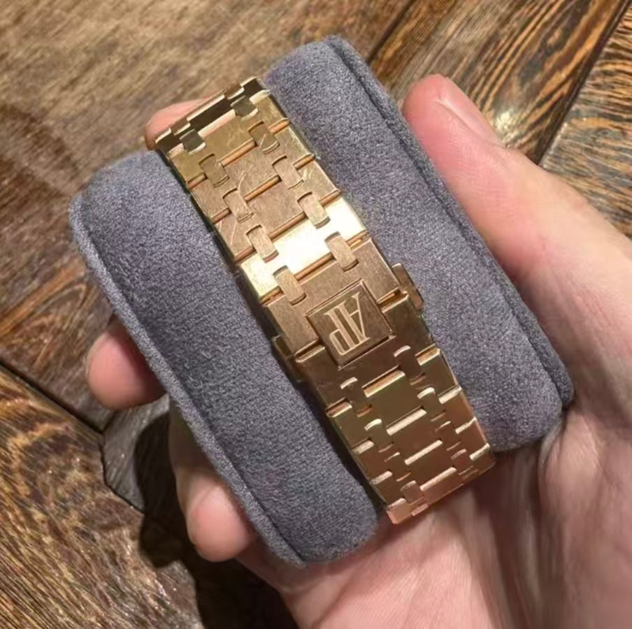 57 AP Audemars Piguet Royal Oak 33mm Rose Gold Quartz Women's Watch