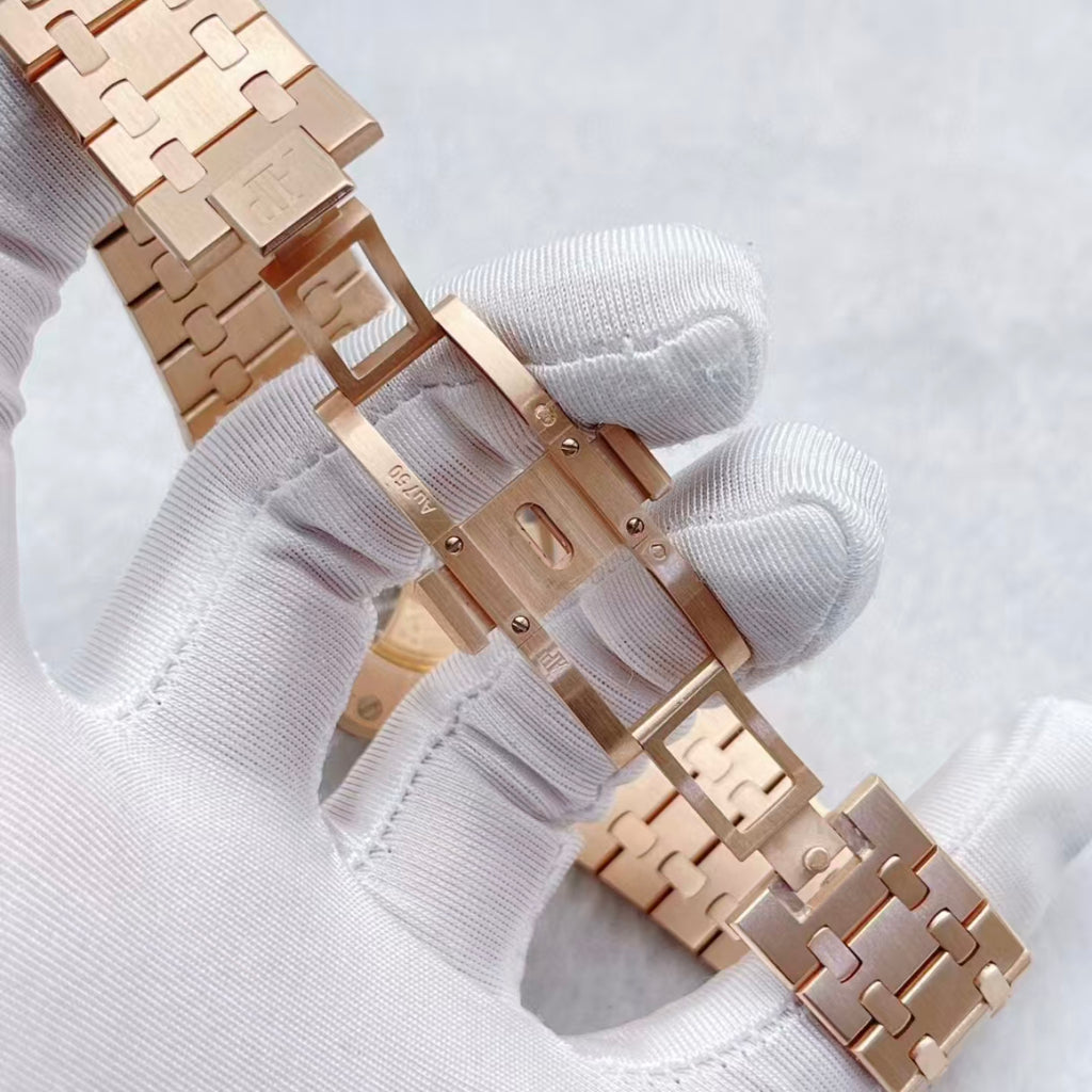 57 AP Audemars Piguet Royal Oak 33mm Rose Gold Quartz Women's Watch