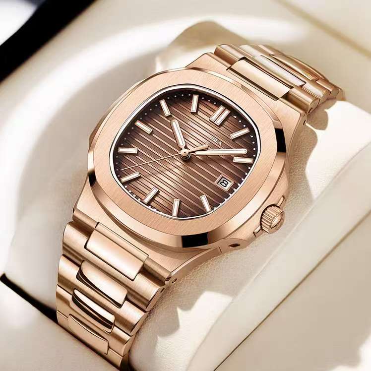 59 Patek Philippe All-Gold Nautilus Sporty Elegant Watch