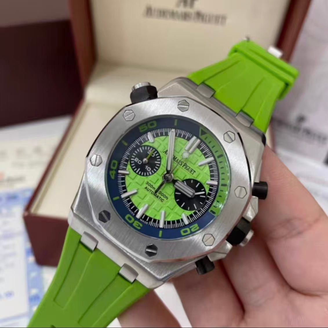 65 AP Audemars Piguet Royal Oak Series Fruit Green