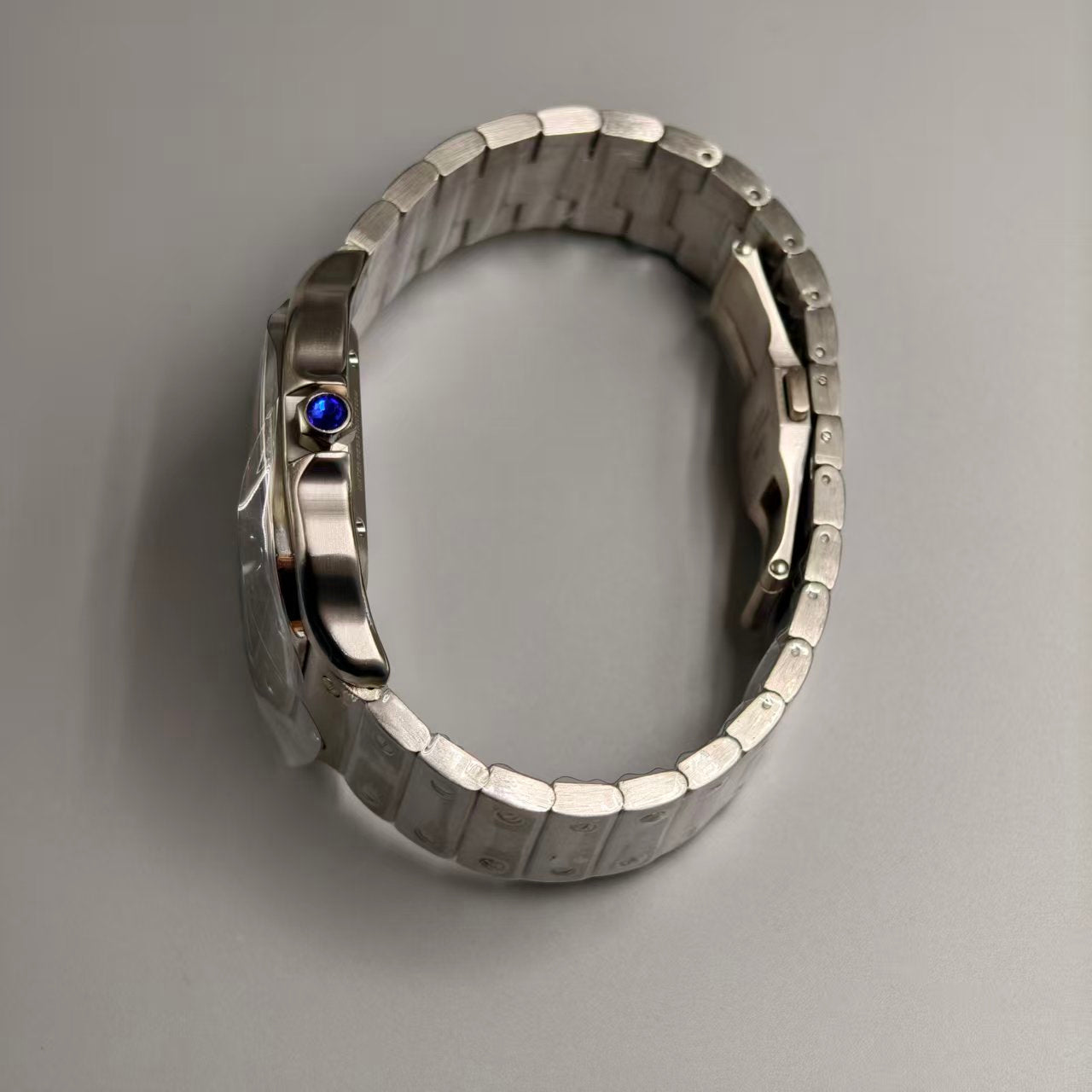 78 CARTIER Santos de Cartier Rose Gold 39.8mm Skeleton Manual Mechanical Men's Watch