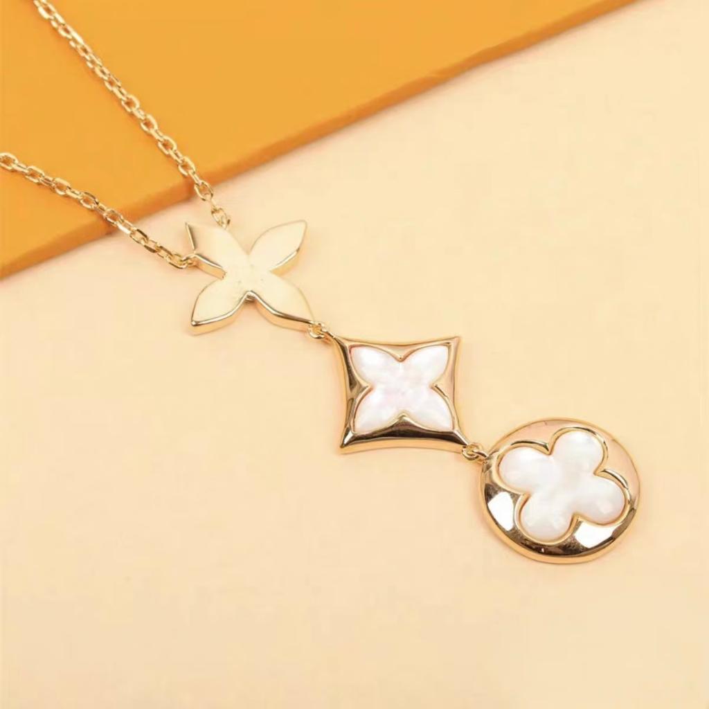 07 new white mother, explosive, three-flower hanging model, low-end luxury